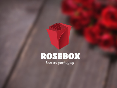 Rosebox logo concept box concept flowers logo packaging rose