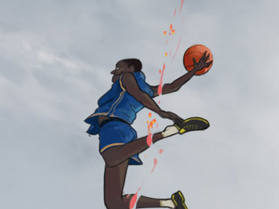 Daily sketch 2 art basketball colors concept design illustration music sports