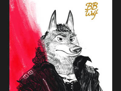 Big Bad Wolf bad colorful illustration jackson michael music sketch