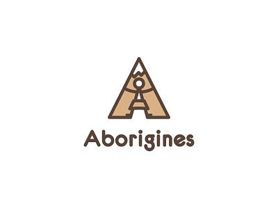 Aborigines Logo brand branding identy logo logotype vector