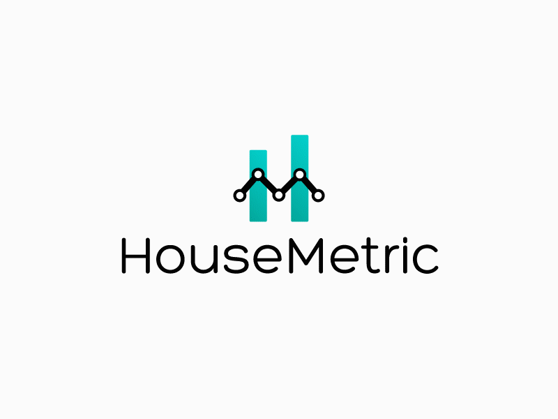 HouseMetric Logo brand branding identy logo logotype vector