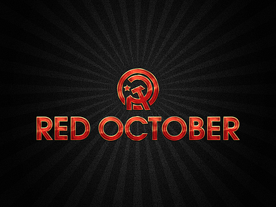 Red October Outfit brand branding identy illustration logo logotype vector