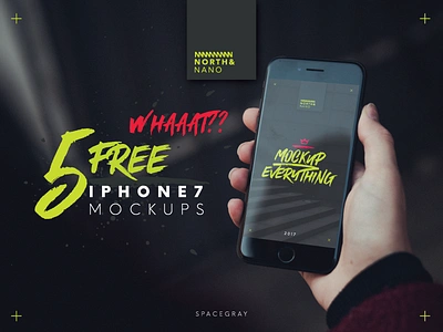 5 Free iPhone7 PSD Mockups free iphone7 layered mockup photoshop ui ux