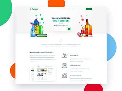 Debdu Landing Page landing landing page web