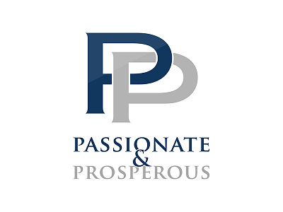 Passionate Properous Logo creative p letter passionate simple