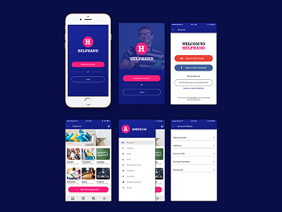 Helphand App android iphone mobile app uiux