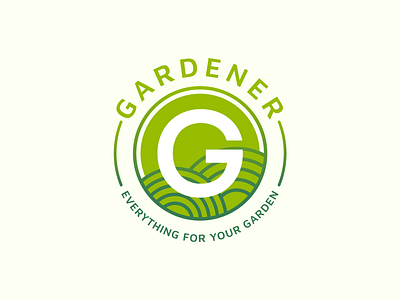 Gardener - Everything for your garden! branding clean garden green logo symbol
