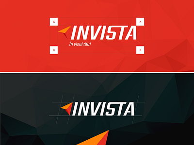 Invista Logo arrow boost credit grow invest money red up