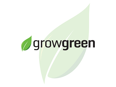 growgreen logo green grow leaf leaves natural nutrition tree