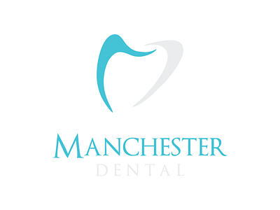 Manchester Dental Logo clean dental dentist manchester medical minimalist tooth