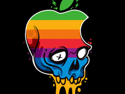 Hackintosh Limited Edition Posters apple hackintosh limited edition mac rainbow skull stealthisart