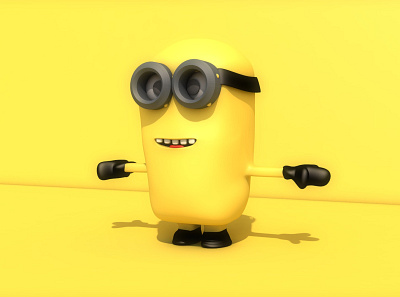 MINIONS 3d 3d character animation app branding design graphic design illustration logo motion graphics ui ux vector