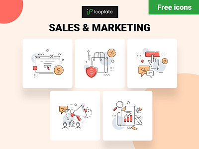 New free sales & marketing icons