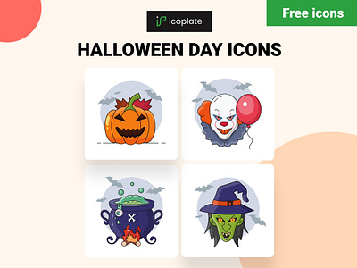 4 Free Halloween Day icons free icons freebie freebies giveaway halloween and horror icons halloween day icon pack icon set icons scary icons