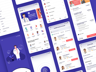 Online doctor consulting app - UI Kit