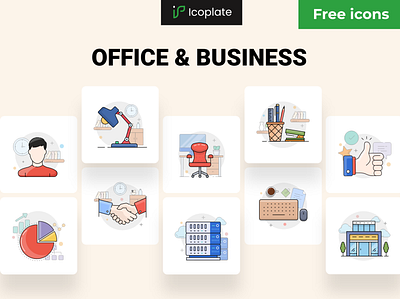 Freebies - 10 Office & business icons business icons free icons freebie give away giveaway icon office icon pack office icons