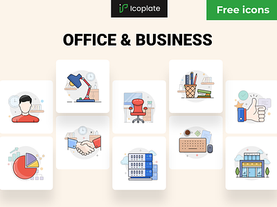 Freebies - 10 Office & business icons