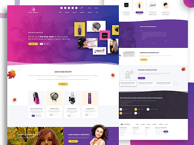 Landing page - Beauty website