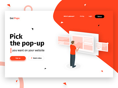 Pop-up website