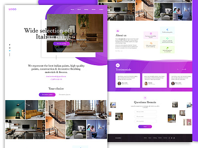 Interior Paint Landing page