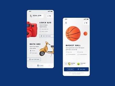Concept Mobile Store app design ui