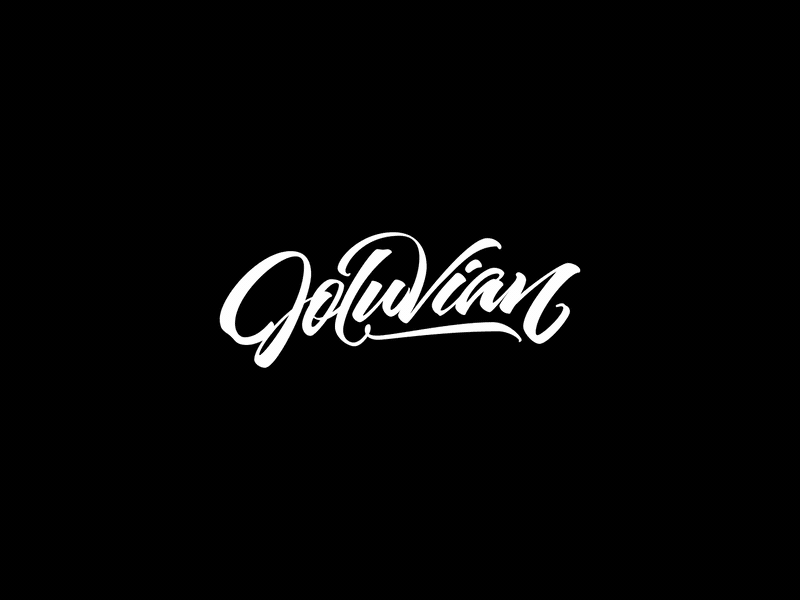 Animated Logo - Joluvian animation brush calligraffity lettering logo motion type