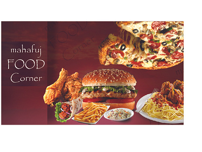 food corner Banner__abirart abirart banner banner design design food food banner graphic design mahafuj food corner