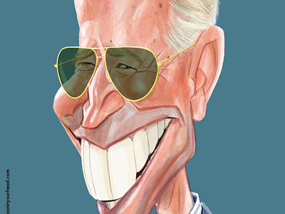 Joe Biden caricature Henri Goldsmann tooninyourhead