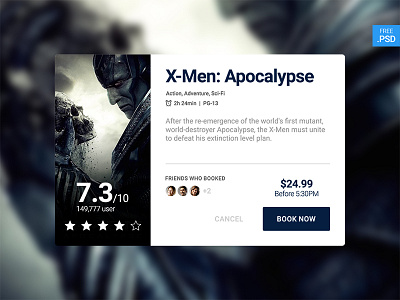 CreativesCastle UI #005 — Booking - Free PSD app booking creativescastle download free freebies psd ui widget