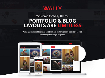 Wally - Creative Portfolio/Blog Multi-Purpose WordPress Theme blog envato portfolio theme themeforest ui ux web wordpress