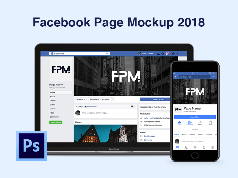 Download Facebook Page Mockup 2018 By Nader Amer On Dribbble