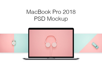 Macbook Pro 2018 PSD Mockup apple desktop macbook mockup pro psd screen template website