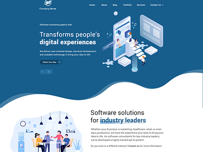 Software Website Page