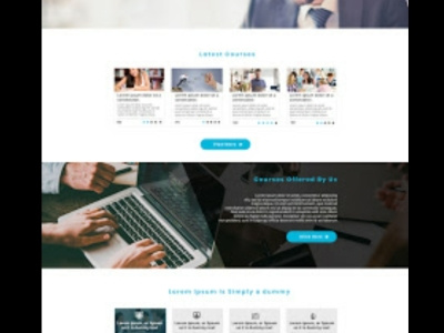 Business Landing Page graphic design ui