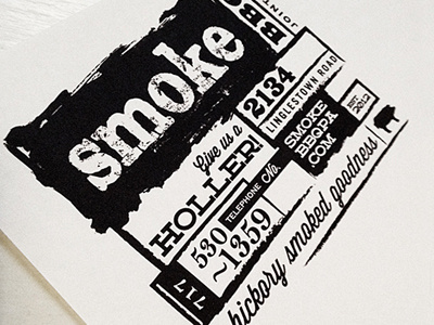 smoke bbq stationery