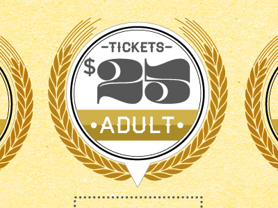 magic city brewfest events ticket design