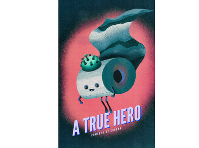 A true hero, powered by corona art branding corona coronavirus covid 19 covid19 design graphic graphicdesign illustration illustrations illustrator typography ui ux
