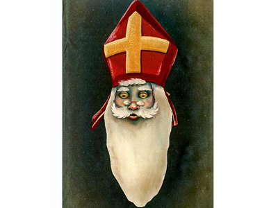 Sinterklaas! art christmas creepy design graphic art halloween horror illustration portret sint sinterklaas