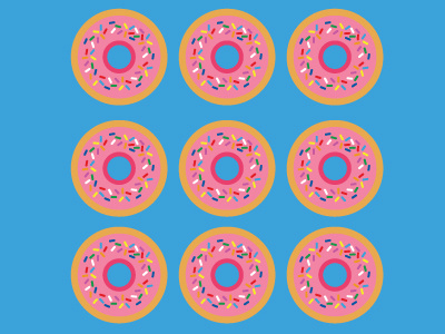 Happy Donut Day! breakfast donut donuts flat flat design food graphic icon illustration vector