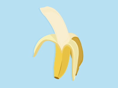 Banana banana design flat food fruit illustration illustrator vector