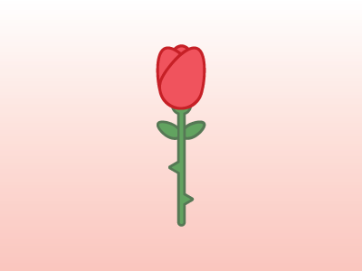 Rose branding design flat flower icon illustration logo pretty rose vector