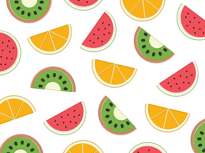 Kiwi Fruit Sliced vector Logo Template Illustration Design. Vector