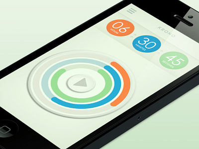 In progress: Krono app design design ios minimal retro timer