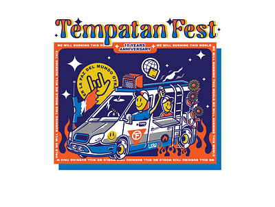 Tempatan Fest branding design graphic design illustration typography vector