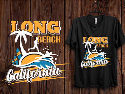 Long Beach California T-Shirt Design