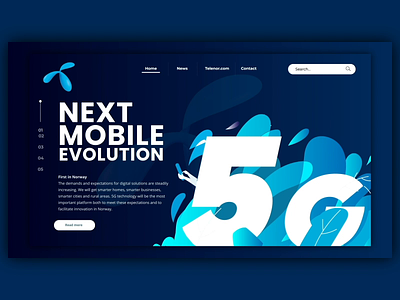 Telenor 5G aftereffects animation css design gif html5 illustration telecom ui user experience ux vector video webdesign website