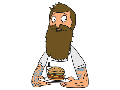 Bobby's Burgers bob bobby bobs burgers illustration meader
