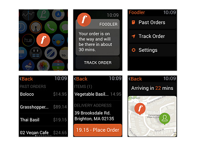 Food Delivery Apple Watch App