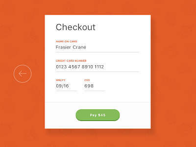 Daily UI #002 - Credit Card Checkout 002 card checkout credit daily daily ui dailyui pay ui