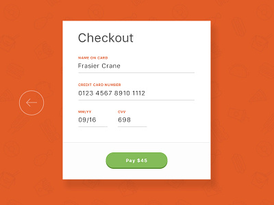 Daily UI #002 - Credit Card Checkout